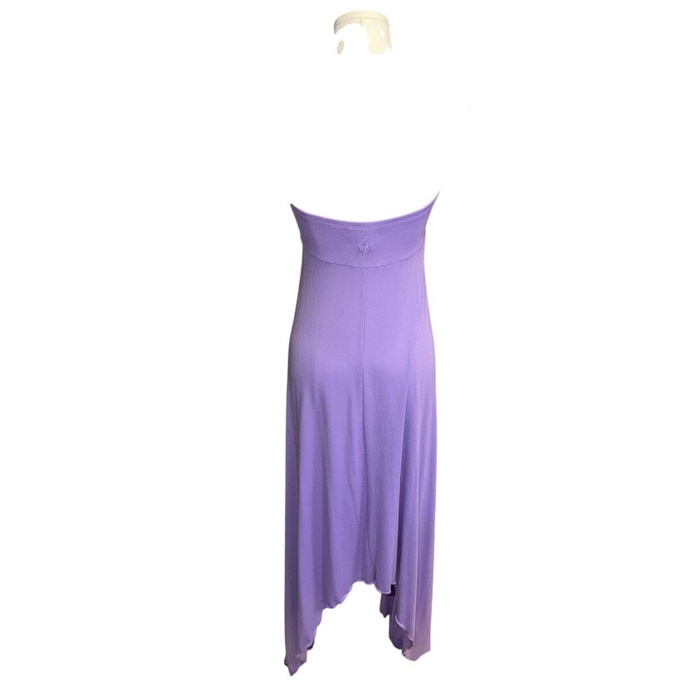Baby Phat Vintage Y2K Strapless Studded Asymmetrical Hem Dress Purple Size L NWT - Picture 3 of 6